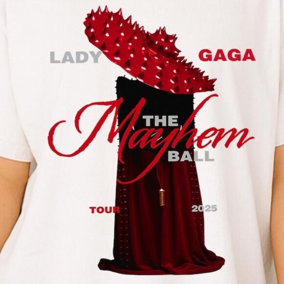 Mayhem Tour Tshirt, Lady Gaga Shirt, Trendy Concert Shirt, Pop Music Lover Shirt - Picture 2 of 5
